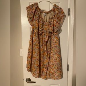 Arula Off the Shoulder Multi-Color Dress